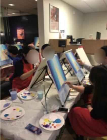 Team building art activity